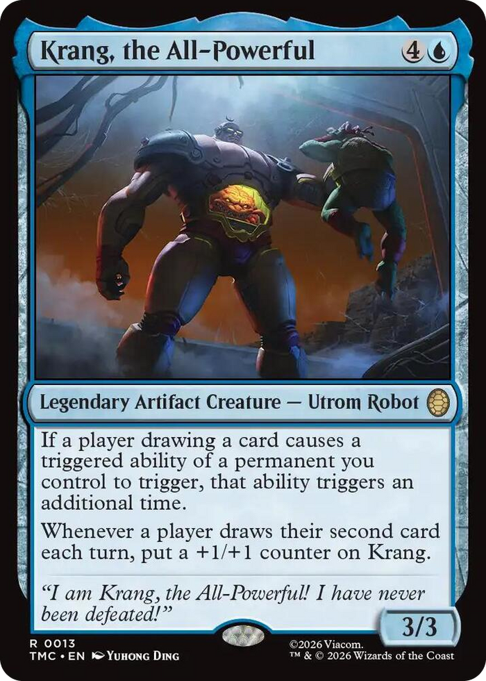 Krang, the All-Powerful #13 R - Commander: Teenage Mutant Ninja Turtles Pokemon card
