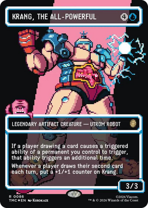 0086 Krang, the All-Powerful (Borderless) (Surge Foil) R Commander: Teenage Mutant Ninja Turtles
