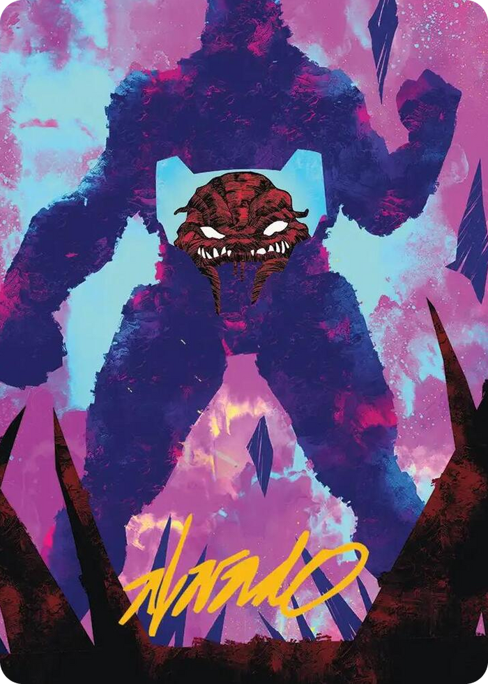 Krang, Utrom Warlord Art Card (Gold-Stamped Signature) #21 S - Art Series: Teenage Mutant Ninja Turtles Pokemon card