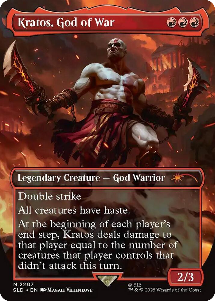 Kratos, God of War #2207 M - Secret Lair Drop Series Pokemon card