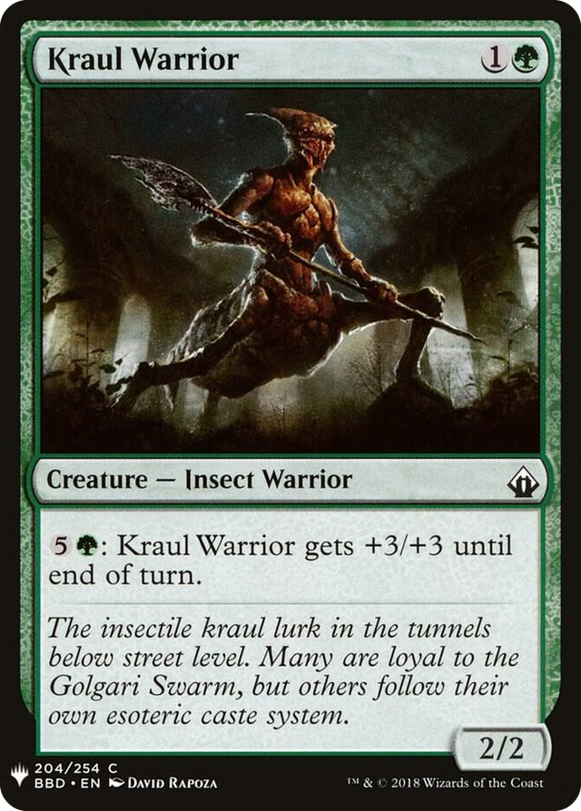 0204 Kraul Warrior C The List Reprints