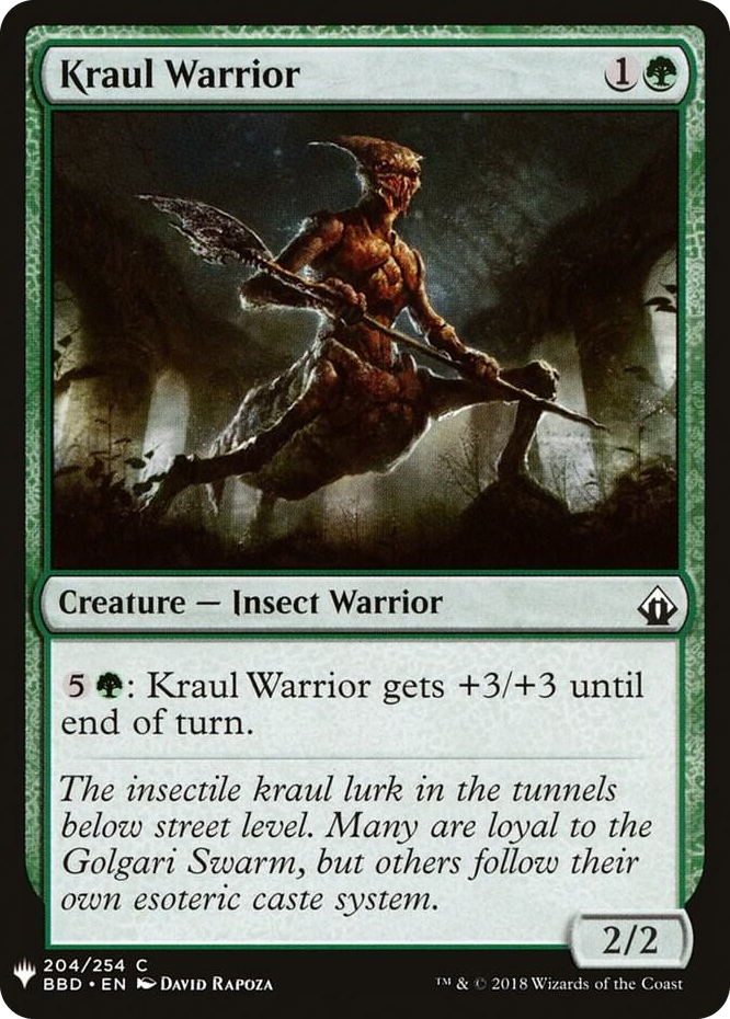 Kraul Warrior #204 C - The List Reprints Pokemon card