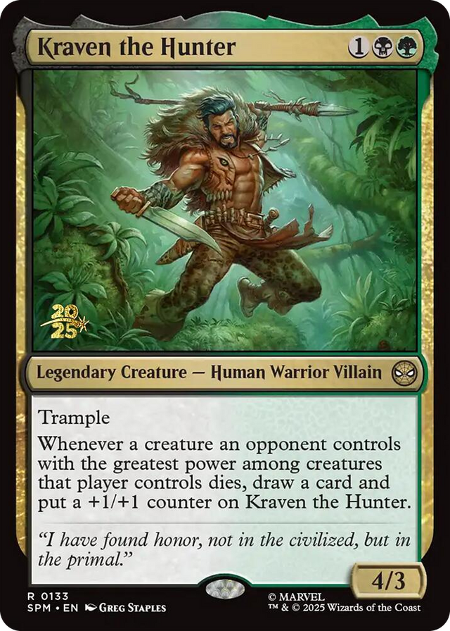 0133 Kraven the Hunter R Prerelease Cards
