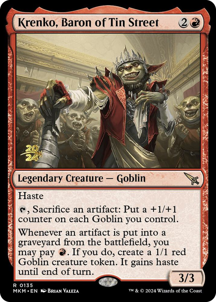Krenko, Baron of Tin Street #135 R - Prerelease Cards Pokemon card