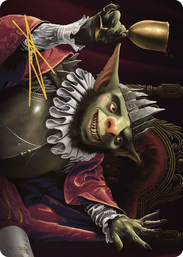 0040 Krenko, Baron of Tin Street Art Card (Gold-Stamped Signature) S Art Series: Murders at Karlov Manor