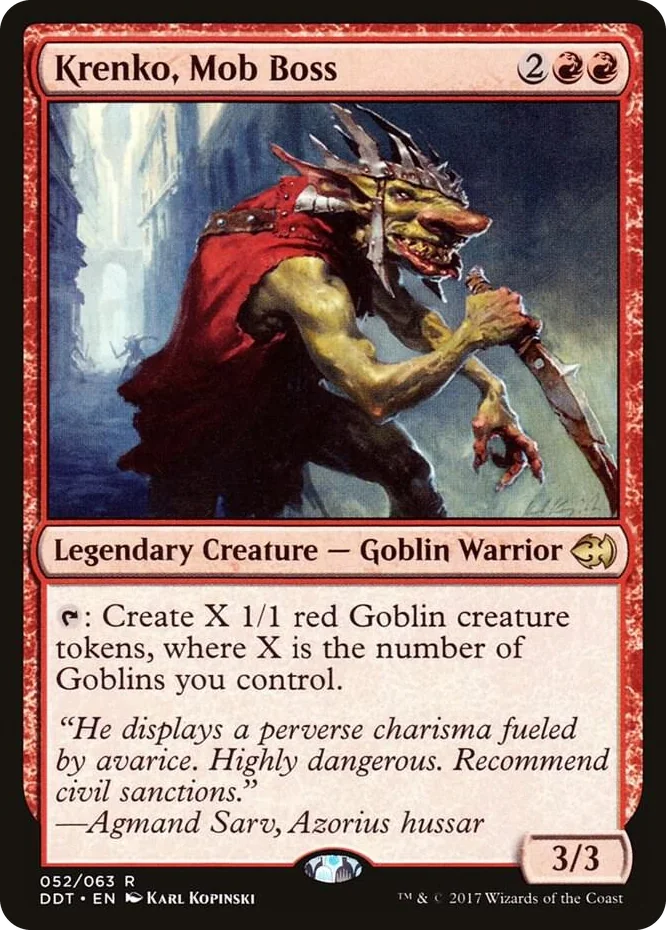 0052 Krenko, Mob Boss R Duel Decks: Merfolk vs. Goblins