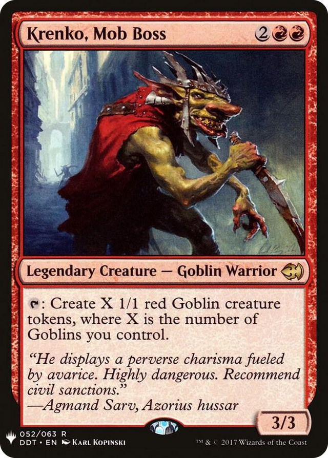 0052 Krenko, Mob Boss R The List Reprints