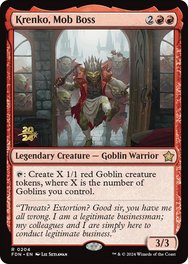 0204 Krenko, Mob Boss R Prerelease Cards