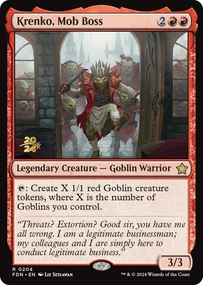 0204 Krenko, Mob Boss R Prerelease Cards