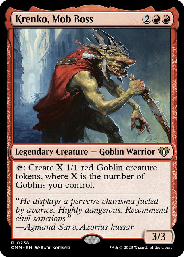 0238 Krenko, Mob Boss R Commander Masters