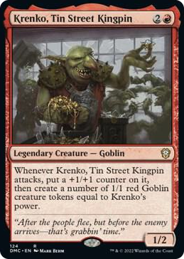 0124 Krenko, Tin Street Kingpin R Commander: Dominaria United