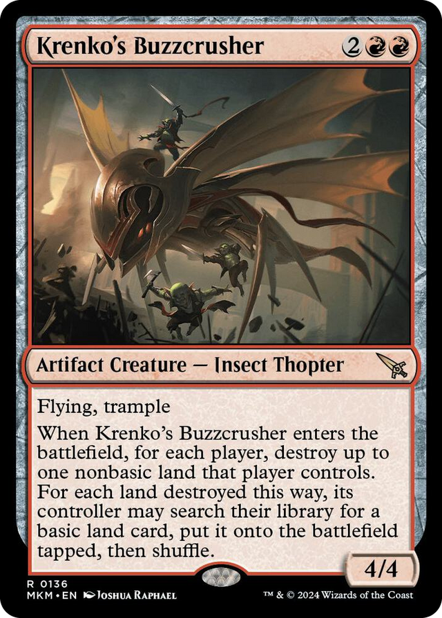 0136 Krenko's Buzzcrusher R Murders at Karlov Manor