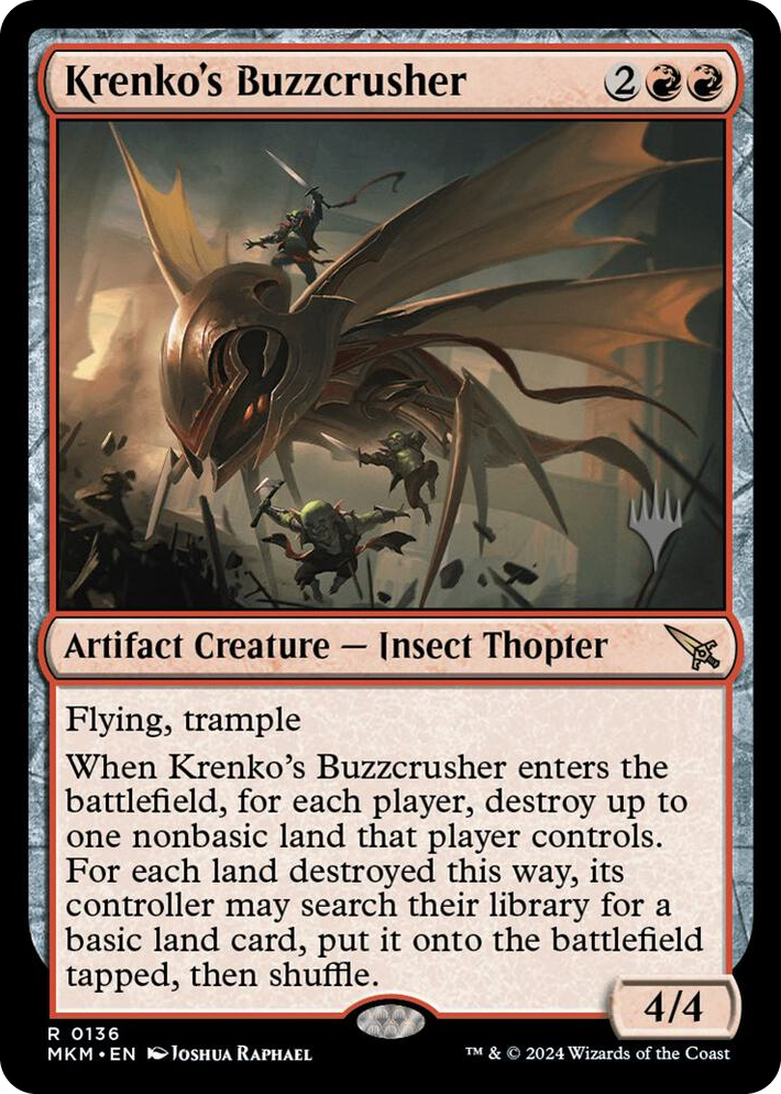 0136 Krenko's Buzzcrusher R Promo Pack: Murders at Karlov Manor