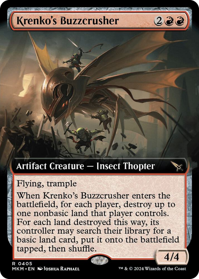 0405 Krenko's Buzzcrusher (Extended Art) R Murders at Karlov Manor