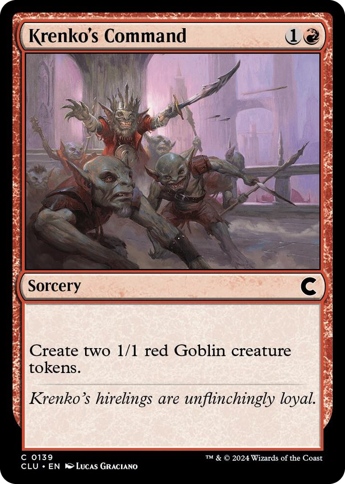 0139 Krenko's Command C Ravnica: Clue Edition