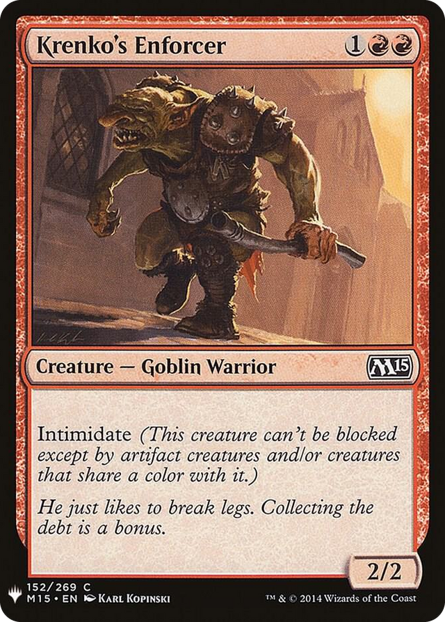 0152 Krenko's Enforcer C The List Reprints