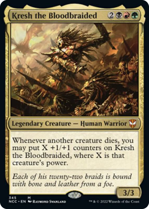 0345 Kresh the Bloodbraided M Commander: Streets of New Capenna