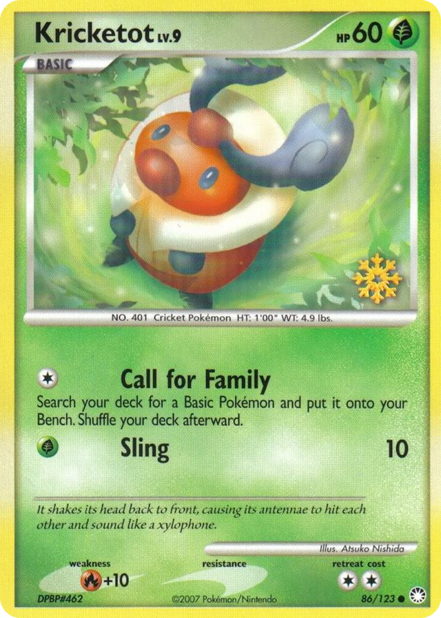 0086 Kricketot Promo Countdown Calendar Promos