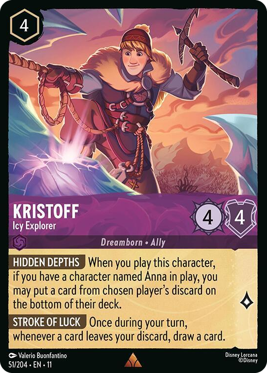 0051 Kristoff - Icy Explorer Rare Winterspell