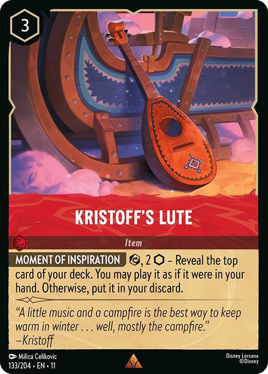 0133 Kristoff's Lute Rare Winterspell