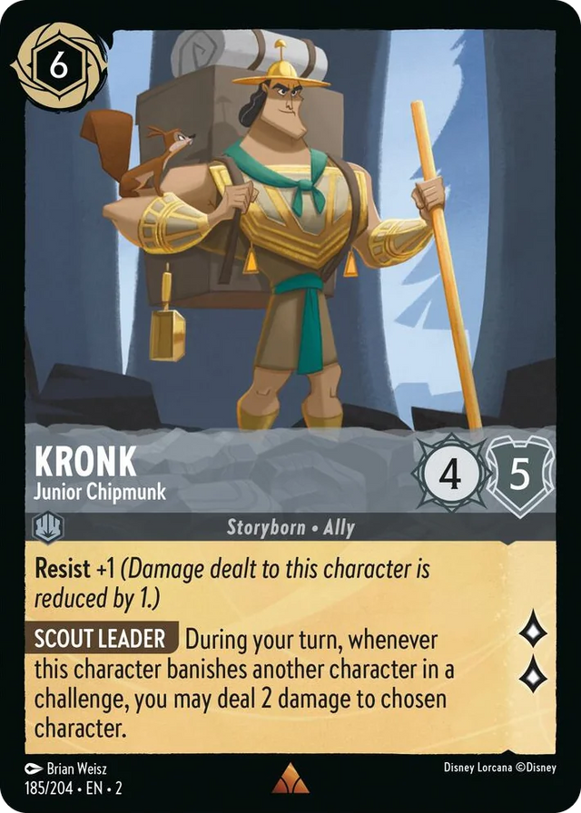 0185 Kronk - Junior Chipmunk Rare Rise of the Floodborn