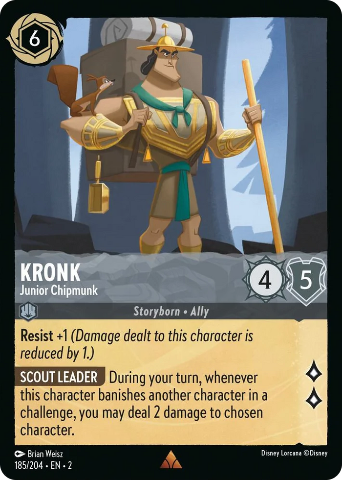 0185 Kronk - Junior Chipmunk Rare Rise of the Floodborn