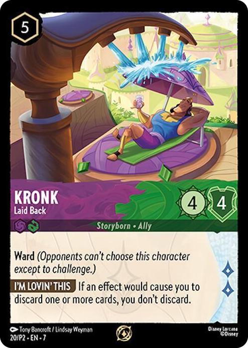 0020 Kronk - Laid Back Promo Disney Lorcana Promo Cards