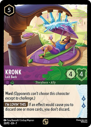 0020 Kronk - Laid Back Promo Disney Lorcana Promo Cards