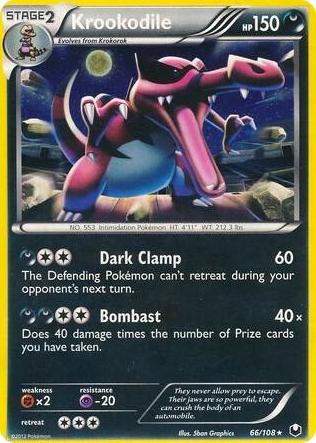 0066 Krookodile - 66/108 (Cosmos Holo) Promo Blister Exclusives