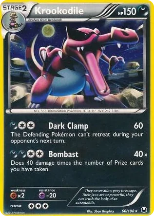 0066 Krookodile - 66/108 (Cosmos Holo) Promo Blister Exclusives