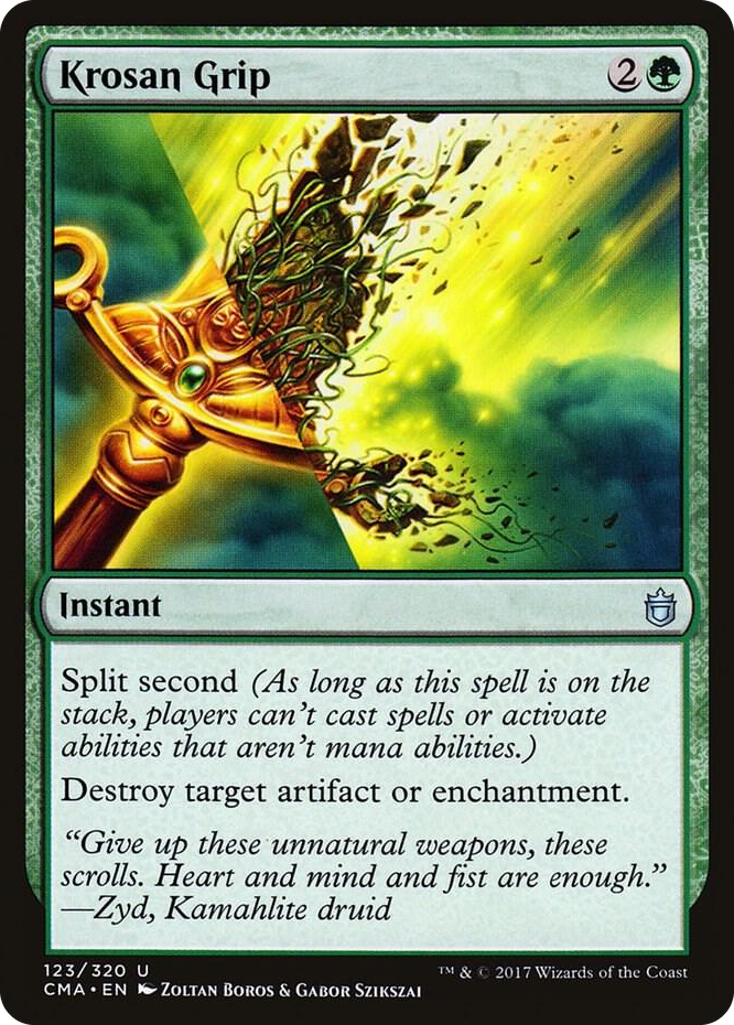Krosan Grip #123 U - Commander Anthology Pokemon card