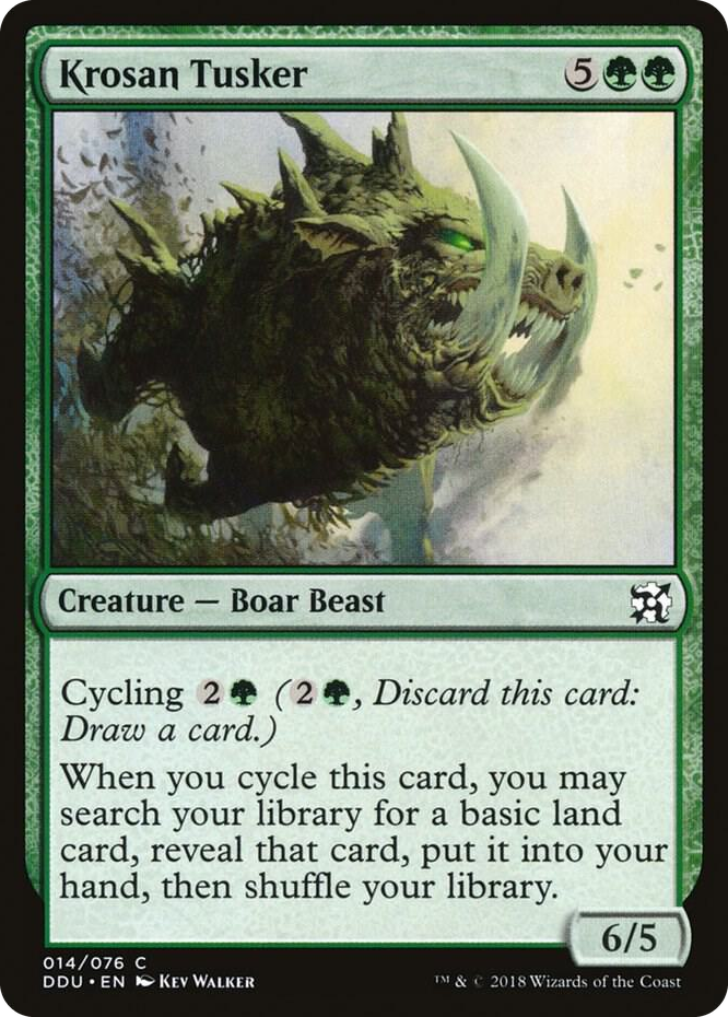 0014 Krosan Tusker C Duel Decks: Elves vs. Inventors