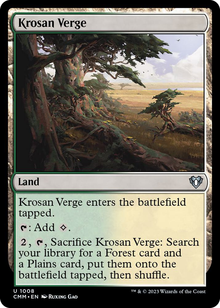 1008 Krosan Verge U Commander Masters