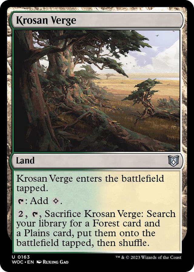 0163 Krosan Verge U Commander: Wilds of Eldraine