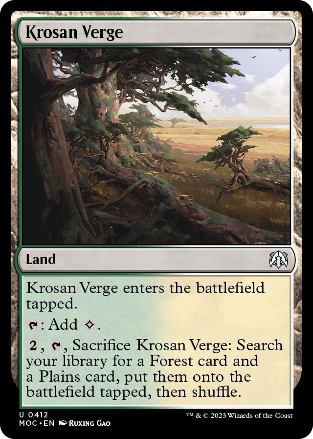 0412 Krosan Verge U Commander: March of the Machine