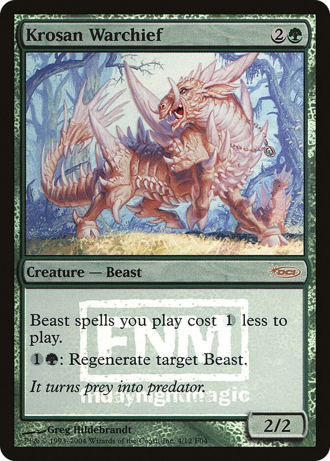 Krosan Warchief #4 P - FNM Promos Pokemon card