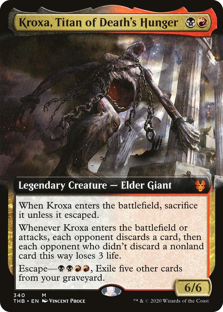 0340 Kroxa, Titan of Death's Hunger (Extended Art) M Theros Beyond Death