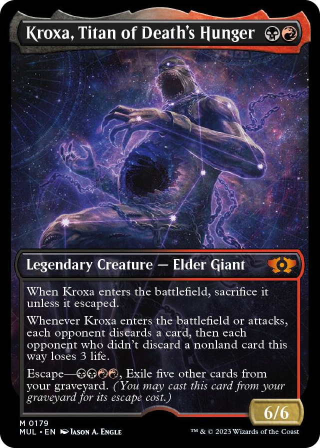 Kroxa, Titan of Death's Hunger (Halo Foil) #179 M - March of the Machine: Multiverse Legends Pokemon card