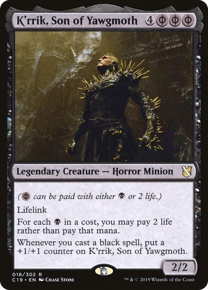 0018 K'rrik, Son of Yawgmoth R Commander 2019