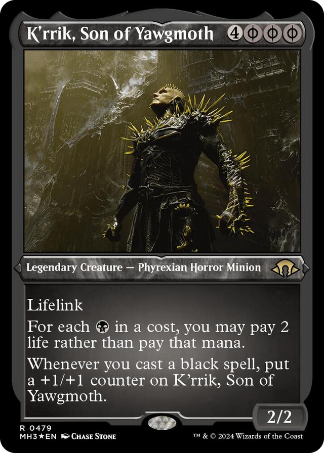 0479 K'rrik, Son of Yawgmoth (Foil Etched) R Modern Horizons 3