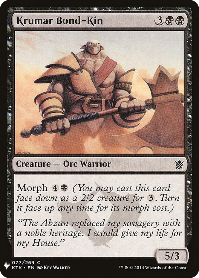 0077 Krumar Bond-Kin C The List Reprints