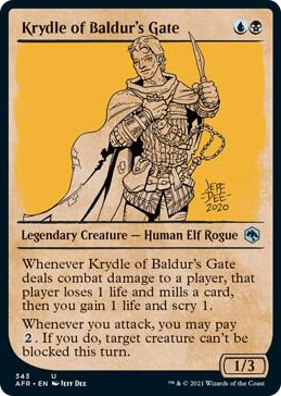 0343 Krydle of Baldur's Gate (Showcase) U Adventures in the Forgotten Realms