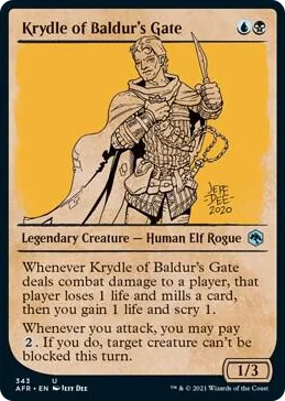 0343 Krydle of Baldur's Gate (Showcase) U Adventures in the Forgotten Realms