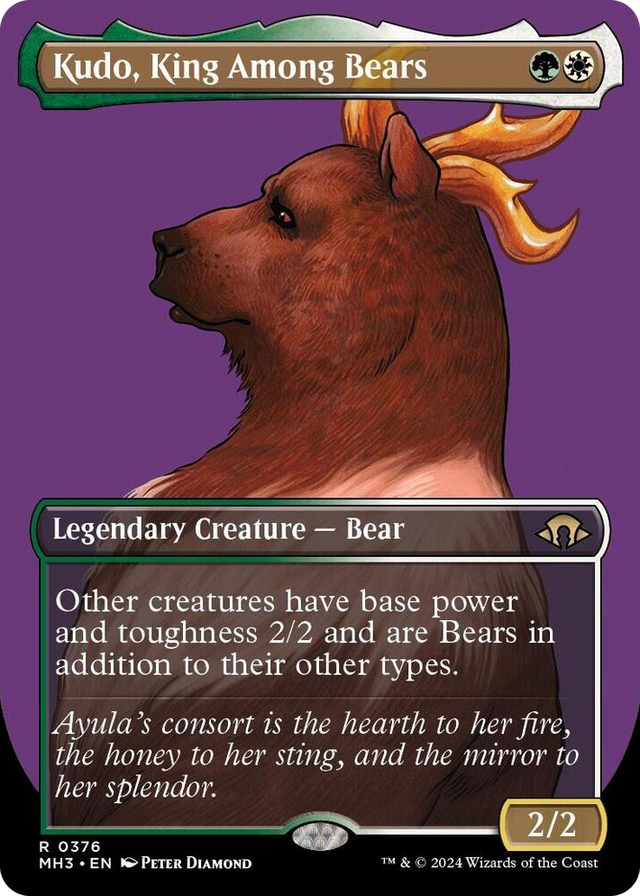 0376 Kudo, King Among Bears (Borderless) R Modern Horizons 3
