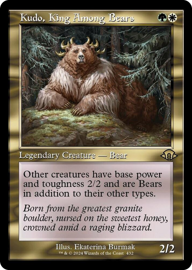0432 Kudo, King Among Bears (Retro Frame) R Modern Horizons 3