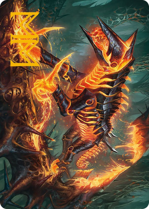 0032 Kuldotha Cackler Art Card (Gold-Stamped Signature) S Art Series: Phyrexia: All Will Be One