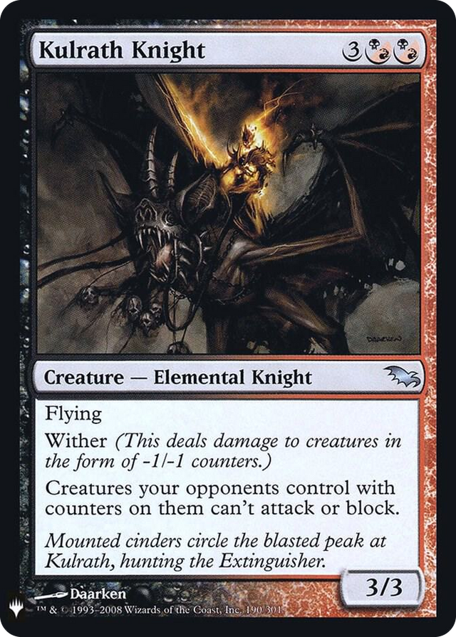 0190 Kulrath Knight U The List Reprints