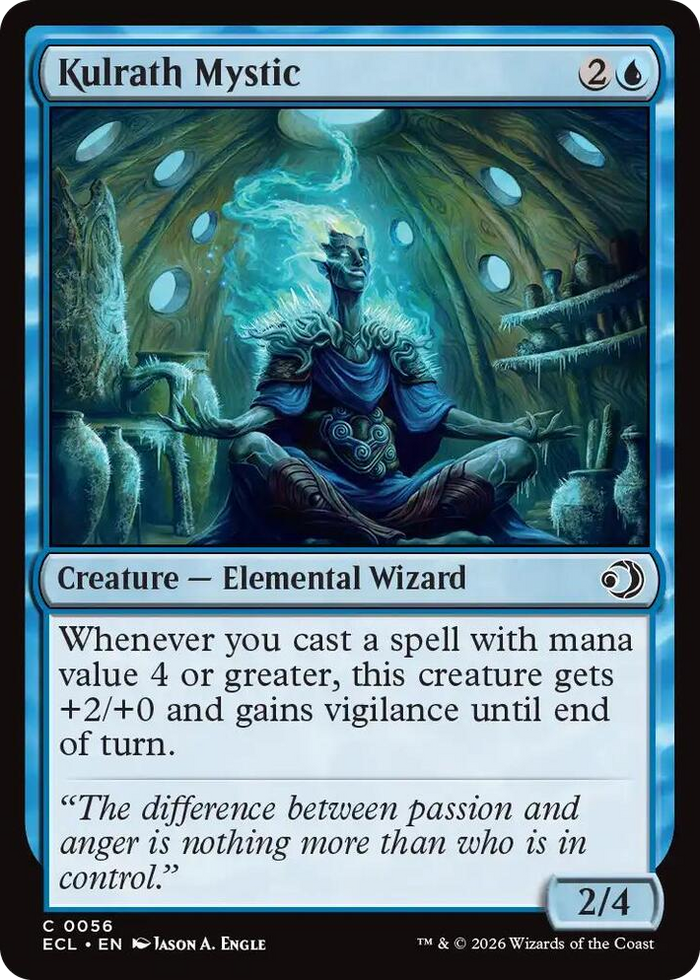 Kulrath Mystic #56 C - Lorwyn Eclipsed Pokemon card