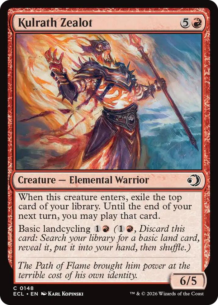 Kulrath Zealot #148 C - Lorwyn Eclipsed Pokemon card