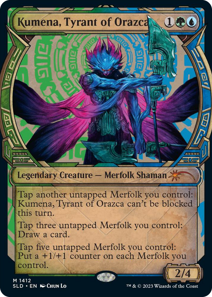 Kumena, Tyrant of Orazca #1412 M - Secret Lair Drop Series Pokemon card